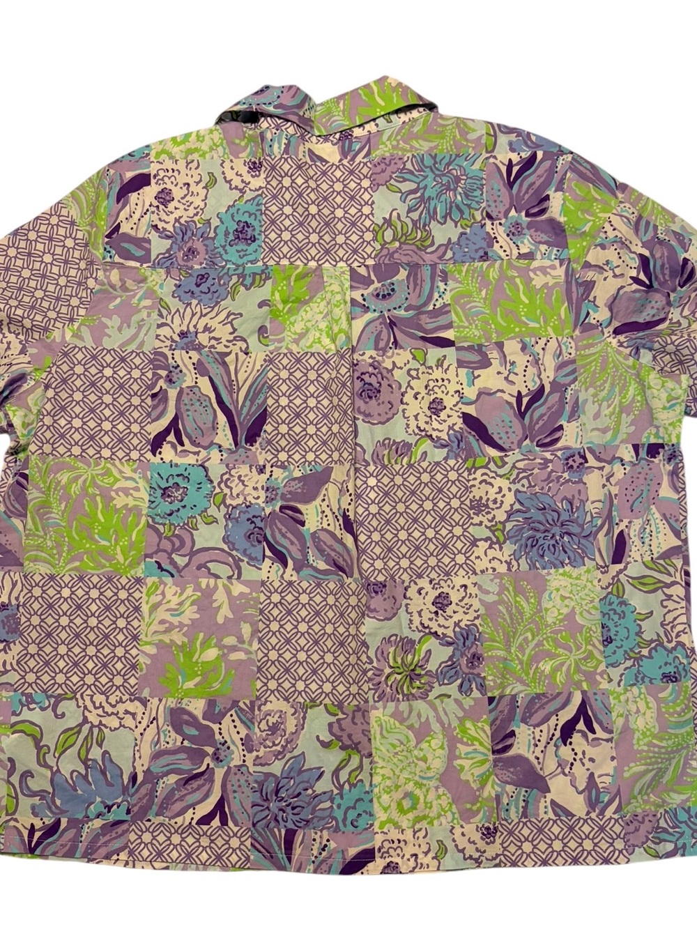 Lilly Pulitzer Biscayne Pajama Shirt and Short Set Women’s Size L Cotton Cozy - Picture 10 of 16